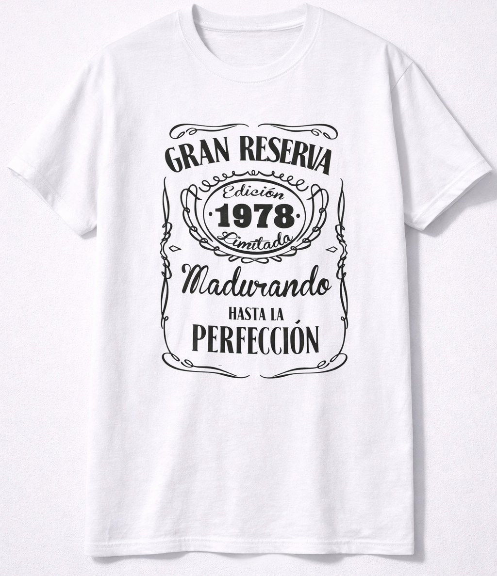Camiseta personalizada Gran Reserva para cumpleaños y eventos - Imagen 4