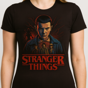 Camiseta Stranger Things Negra