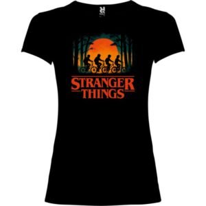 Camiseta Stranger Things Negra