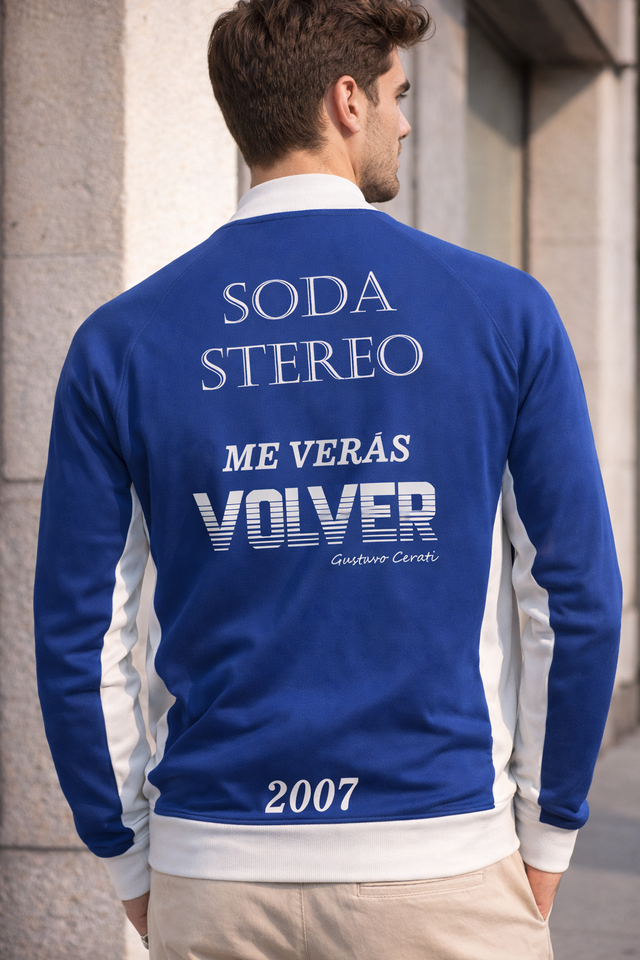 Chaqueta Soda Stereo Azul y Blanca - Imagen 5