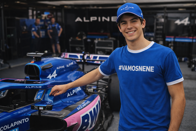 Camiseta F1 Franco Colapinto Alpine #Vamosnene
