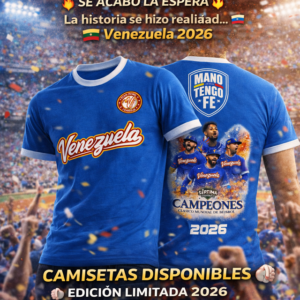 Camiseta Venezuela Campeón Clásico Mundial 2026