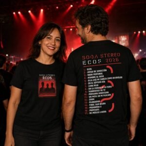 Camiseta Soda Stereo ECOS Madrid 2026
